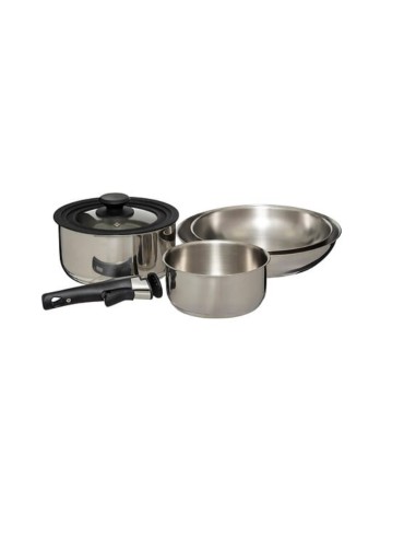 BATTERIA 6 PENTOLE 204615 INOX MANICO REMOVIVILE