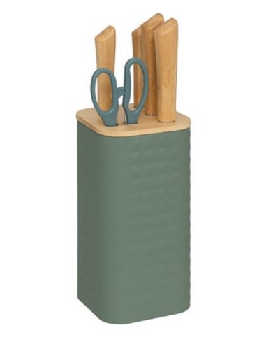 SET 4 COLTELLI CON FORBICI 190134 SENSIA CON SUPPORTO ASSORTITO
