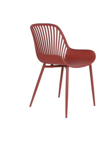 SEDIA MB211968 TERRACOTTA 57X50X81CM METALLO/POLIPROPILENE