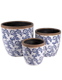 CACHEPOT 140682 1 MIS CERAMICA BIANCO/BLU