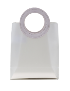 1438005 BORSETTA PP PC MANICO TONDO BIANCO