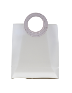 1438008 BORSETTA PP MD MANICO TONDO BIANCO