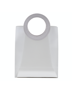 1438011 BORSETTA PP GR MANICO TONDO BIANCO