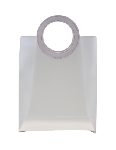 1438014 BORSETTA PP MAXI MANICO TONDO BIANCO