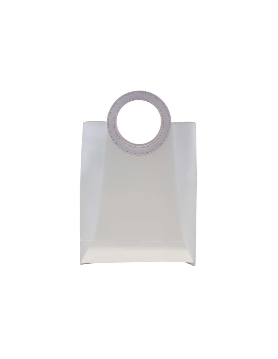 1438014 BORSETTA PP MAXI MANICO TONDO BIANCO