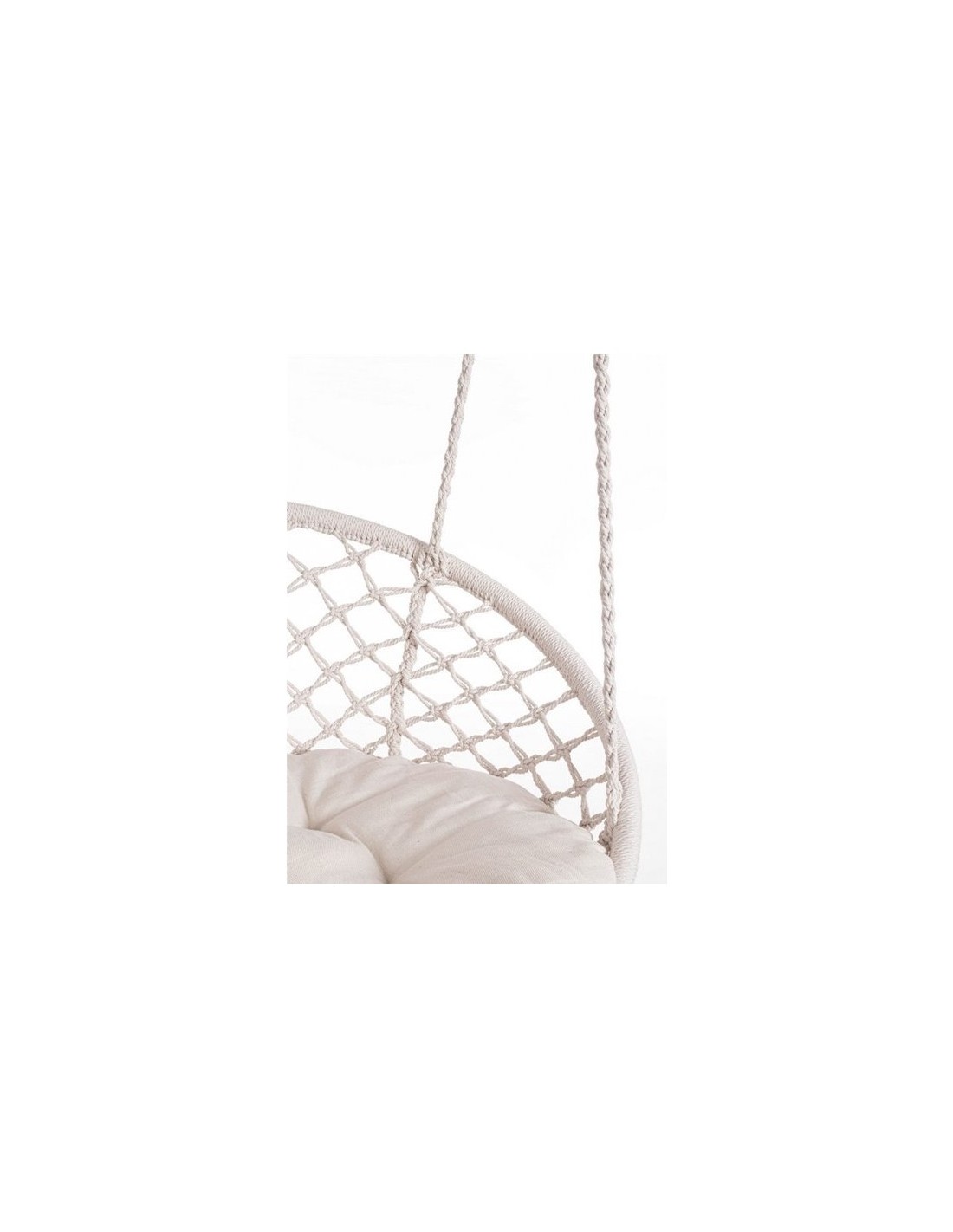 SEDIE E POLTRONE: vendita online Amaca Pensile Tonda Javier Bizzotto, D88x130 cm, Bianco, Cotone e Poliestere, Relax e Stile ...