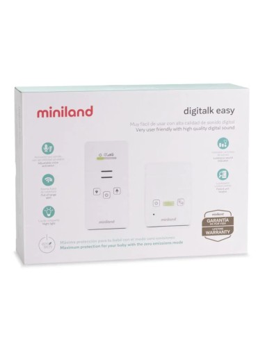 Miniland Baby Monitor Audio Digitalk Easy | Controllo Nitido e Sicuro
