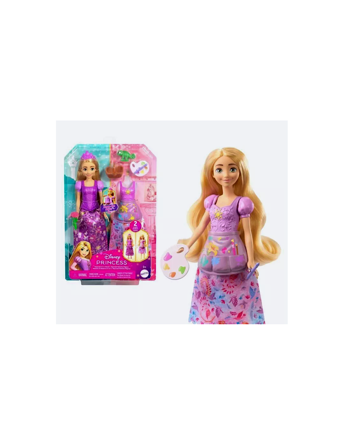 Rapunzel Disney Princess 2 Storie in 1 con 2 Look e Accessori | Shopincasa.it