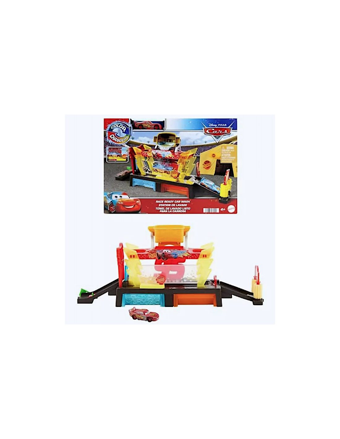 Disney Pixar Cars Autolavaggio Corsa Cambia Colore | Shopincasa.it