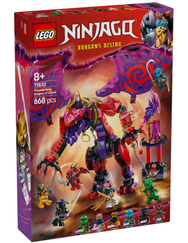 NINJAGO 71832 THUNDERFANG DRAGO DEL CAOS