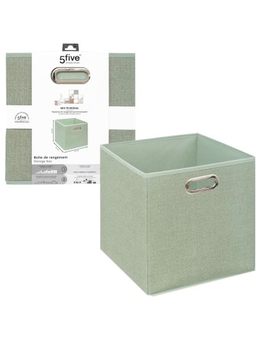ACCESSORI: vendita online Scatola RGMT 31x31, contenitore portaoggetti, verde salvia, organizer salvaspazio, pieghevole, per ...
