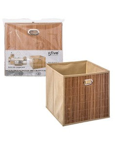 ACCESSORI: vendita online Cestino Mix N Modul 31x31cm, contenitore in bambù, colore latte, portaoggetti, organizer, salvaspaz...