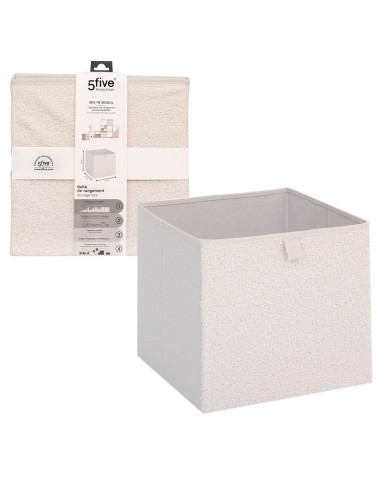 ACCESSORI: vendita online Scatola Portaoggetti Mix N Modul 31x31cm, bouclette bianca, organizer salvaspazio in offerta