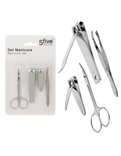Set Manicure 4 Pezzi in Acciaio, Pratico e Resistente | Shop in Casa