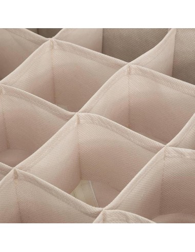 BOX E CONTENITORI SALVASPAZIO: vendita online Scarpiera Groomy 6 scomparti con cestino 127x30cm, organizer beige, porta scarp...