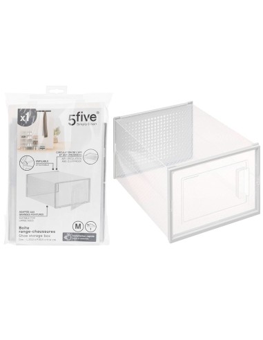 BOX E CONTENITORI SALVASPAZIO: vendita online Scatola portascarpe plastica 23x33x14 cm, contenitore trasparente, organizzazio...