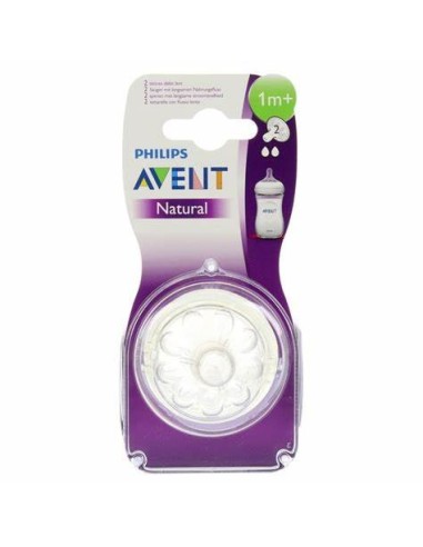 Avent Tettarelle Natural Flusso Lento 2 Fori 1m+ – Comode e Sicure | Shopincasa.it