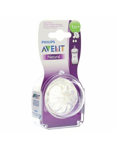 Avent Tettarelle Natural Flusso Lento 2 Fori 1m+ – Comode e Sicure | Shopincasa.it