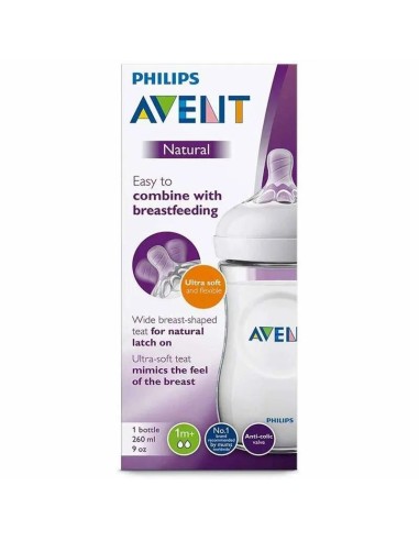 Biberon Avent Natural 260ml con Tettarella Flusso 3 – Comfort e Sicurezza | Shopincasa.it