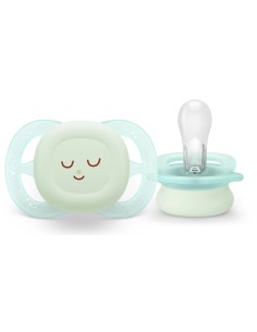 Ciuccio Notturno Philips Ultra Start 0-2 Mesi Blu/Verde - Illuminato-shopincsa.it 2