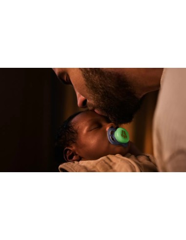 Ciuccio Notturno Philips Ultra Start 0-2 Mesi Blu/Verde - Illuminato-shopincsa.it