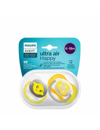 Succhietto Ultra Air Collection Fruit 6-18m Avent - 2 Pezzi, Comfort e Igiene