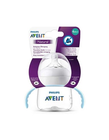 Bicchiere Evolutivo Philips Avent con Manici Anticolica e Tettarella Morbida