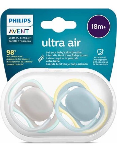 Succhietto Ultra Air Philips Avent 18 Mesi+ 2 Pezzi