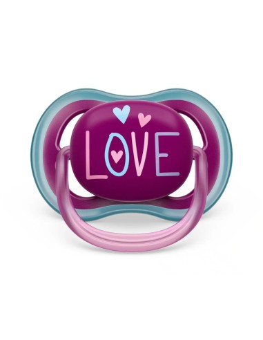Succhietto Ultra Air 18M+ Elefante/Amore Philips Avent - 2 Pezzi