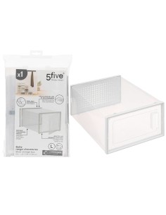 BOX E CONTENITORI SALVASPAZIO: vendita online Scatola portascarpe plastica, contenitore trasparente 35x25x18 cm, organizzazio...