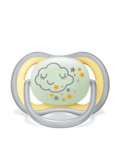 Avent Succhietto Ultra Air Nighttime 18M+ - 2 Pezzi