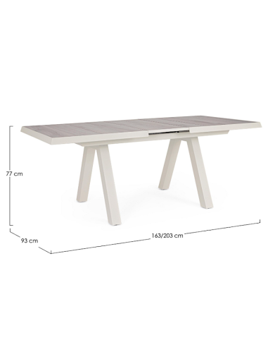TAVOLO KRION PELICAN 163/203X93CM ALLUNGABILE