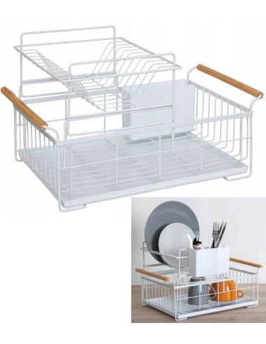 SCOLAPIATTI 190010 2 LIVELLI METALLO BIANCO
