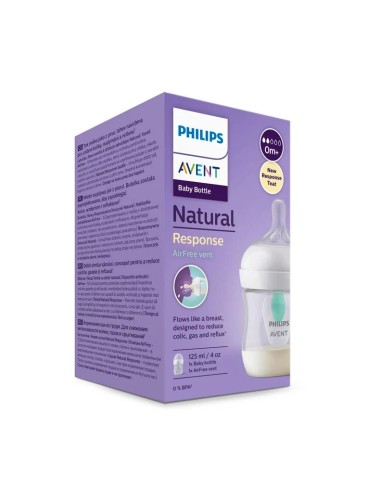 Avent Biberon Natural Response 125 ml con Valvola AirFree | shopincasa.it