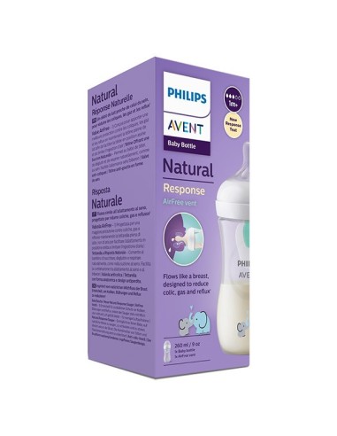 Avent Biberon Natural Response 3.0 AirFree Elefante 260 ml | shopincasa.it