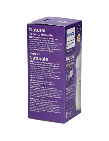 Avent Biberon Natural Response da 260 ml Flusso 3 | shopincasa.it