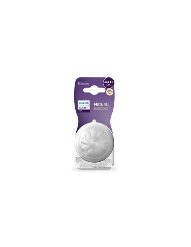 Avent Tettarella Natural 3.0 3m+ Flow Medio (2 Pezzi) | shopincasa.it