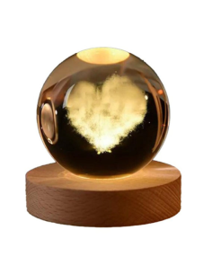 10181204 LAMPADA GLOBO CUORE C/BASE