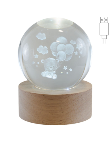 10181213 LAMPADA GLOBO ORSETTO C/BASE