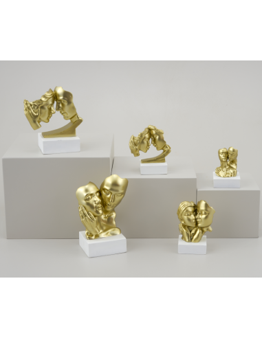 1255222 GOLD BUSTO COPPIA ABBRACCI PICCOLO