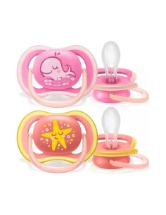 Philips Avent Ultra Air Succhietto 6-18 Mesi 2 Pezzi - Sicuro e Traspirante