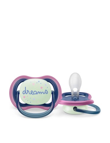 Philips Avent Ultra Air Night Time 6-18 Mesi 2 Pezzi con Pulsante Fluorescente