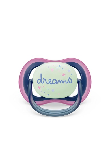 Philips Avent Ultra Air Night Time 6-18 Mesi 2 Pezzi con Pulsante Fluorescente