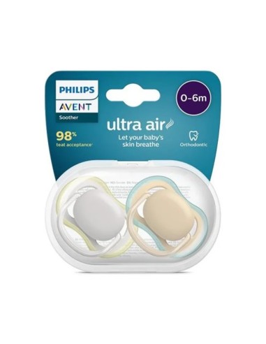Succhietto Ultra Air 0-6M Neutro Philips Avent - 2 Pezzi