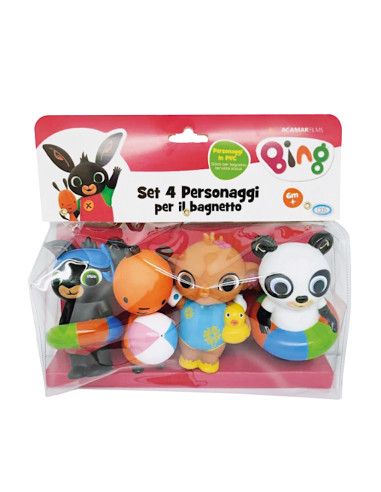 INFANZIA: vendita online SET BAGNETTO 4 PERSONAGGI BING in offerta