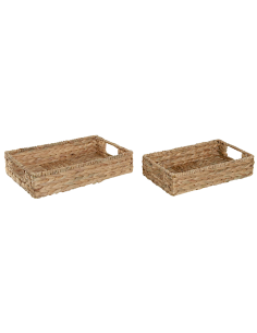 VASSOIO BD215691 1 MIS FIBRA/METALLO NATURALE 36X22CM