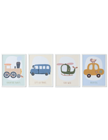 QUADRO TELA CU216113 VEICOLI 30X40CM ASSORTITO