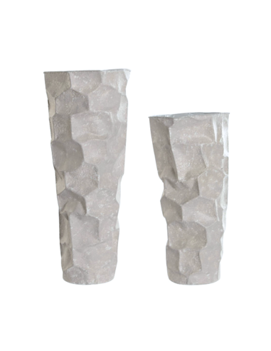VASO JR218849 2 MIS METALLO BEIGE 20X48CM
