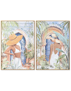 QUADRO TELA CU218944 DONNA 80X120CM ASSORTITO