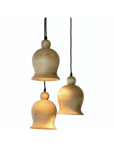 LAMPADARIO LA217669 3 LUCI 38X38X110CM MANGO NERO